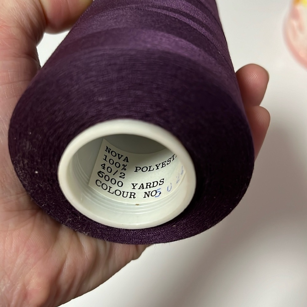 Embroidery machine thread purple nova 5000yards